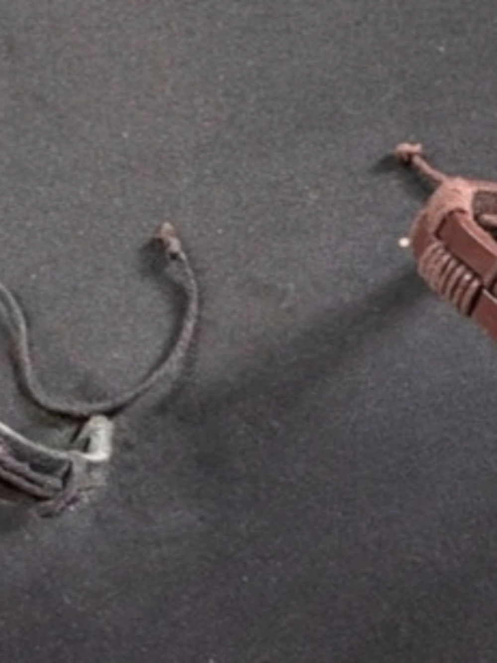 Lot of 2 Bohemian Leather & Charm Bracelets